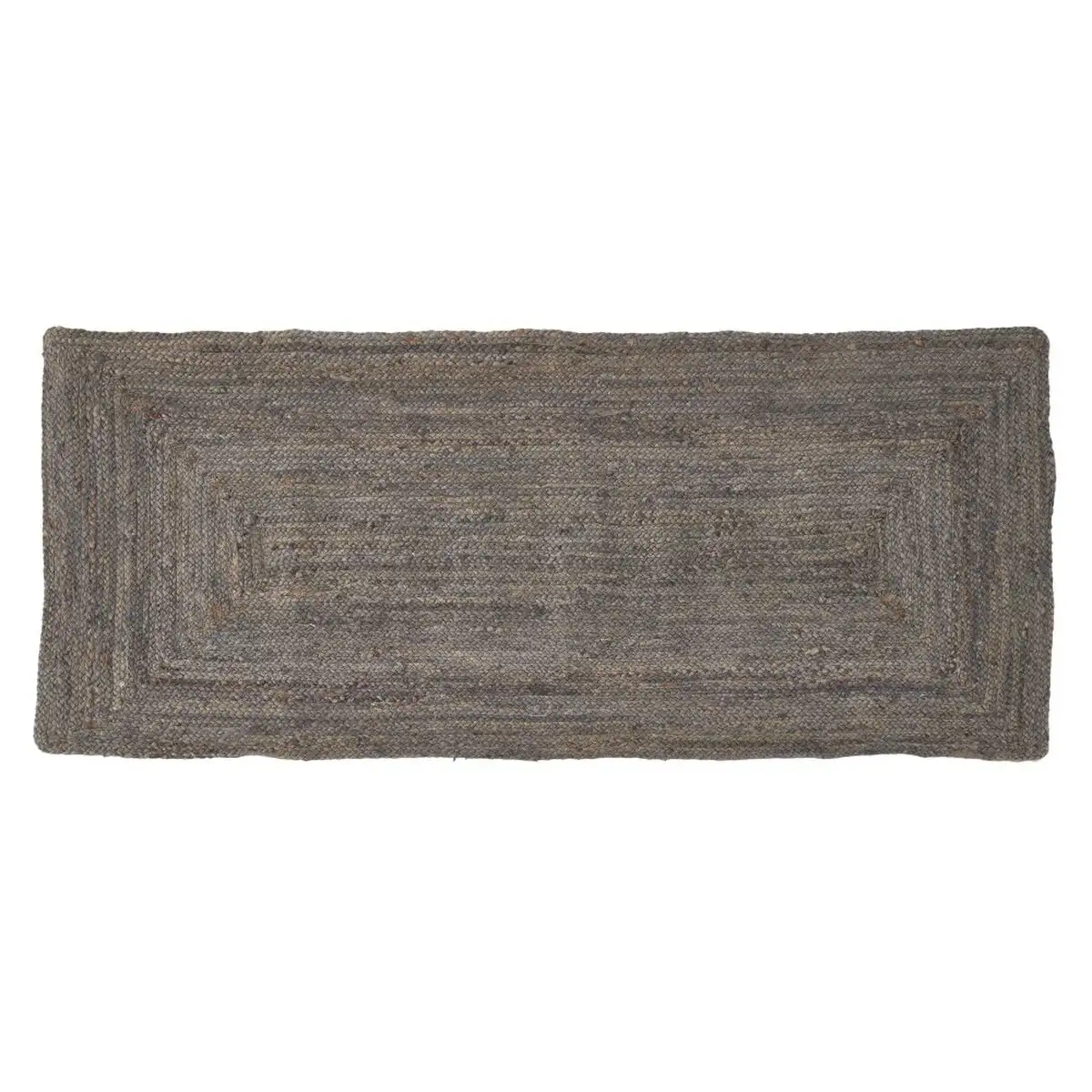 Tapis gris jute 170 x 70 cm_3276. Entrez dans le Monde de DIAYTAR SENEGAL - Où Chaque Produit Raconte une Histoire Unique. Explorez notre sélection et laissez-vous transporter par des récits à travers les articles que vous choisissez.