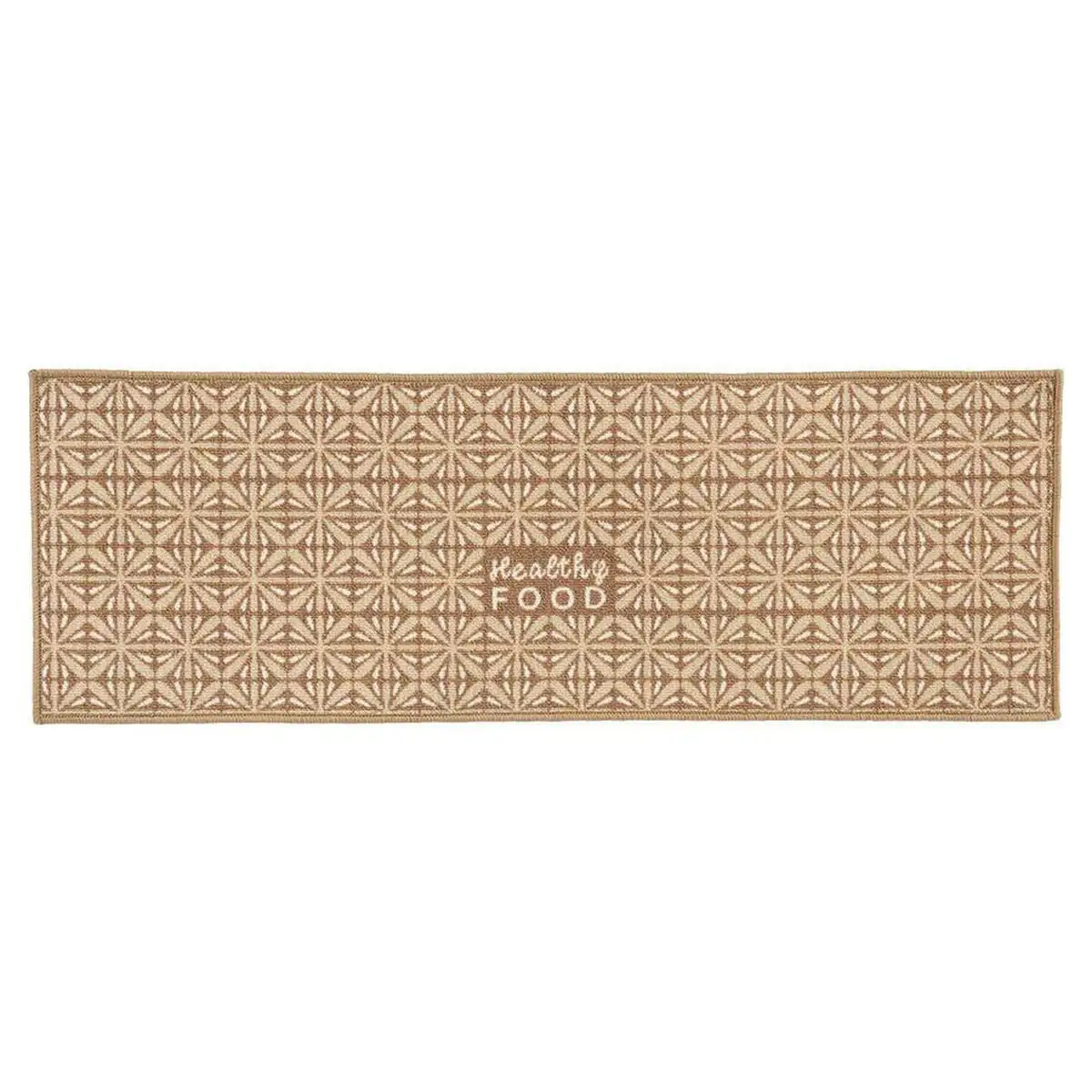 Tapis healthy food beige polyamide_7727. DIAYTAR SENEGAL - L'Art de Choisir, l'Art de Vivre. Parcourez notre boutique en ligne et découvrez des produits qui transforment chaque choix en une expérience enrichissante.