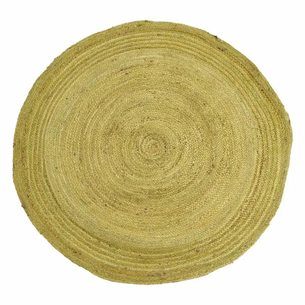Tapis vert jute 120 x 120 cm_7663. DIAYTAR SENEGAL - Votre Destinée Shopping Personnalisée. Plongez dans notre boutique en ligne et créez votre propre expérience de shopping en choisissant parmi nos produits variés.