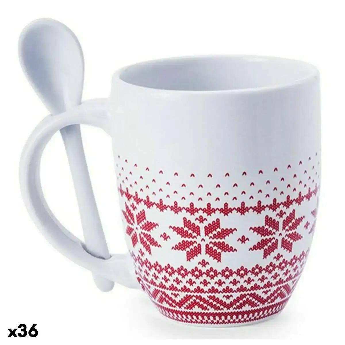 Tasse avec cuillere 145193 370 ml 36 unites _6707. DIAYTAR SENEGAL - Votre Destination Shopping Inspirante. Explorez notre catalogue pour trouver des articles qui stimulent votre créativité et votre style de vie.