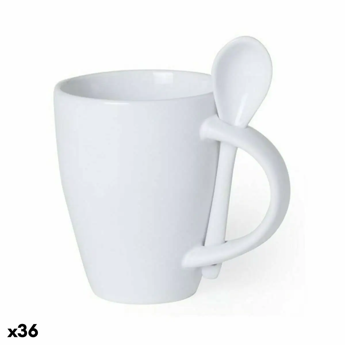 Tasse avec cuillere top can cap 145688 blanc 300 ml 36 unites _8767. Plongez dans l'Expérience DIAYTAR SENEGAL - Où Chaque Produit a une Histoire. Explorez notre boutique en ligne pour trouver des articles qui incarnent la passion et la créativité du Sénégal.