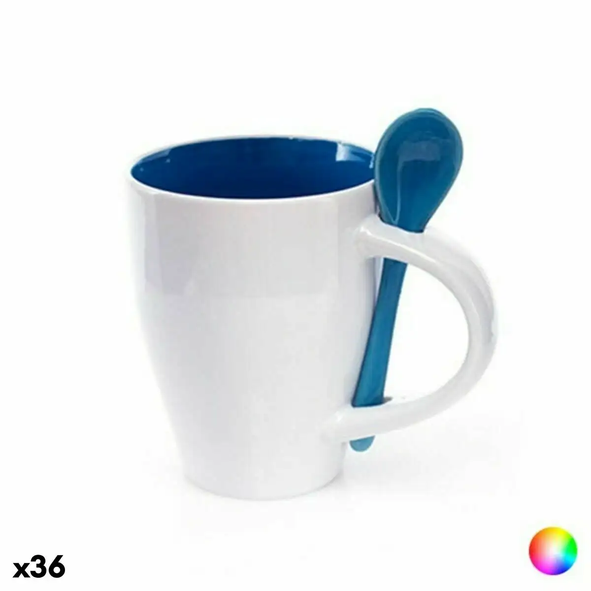 Tasse avec cuillere top can cap 149459 350 ml 36 unites _3276. Bienvenue sur DIAYTAR SENEGAL - Votre Destination Shopping à la Sénégalaise. Explorez notre boutique en ligne et découvrez une gamme variée de produits qui capturent l'esprit du Sénégal.