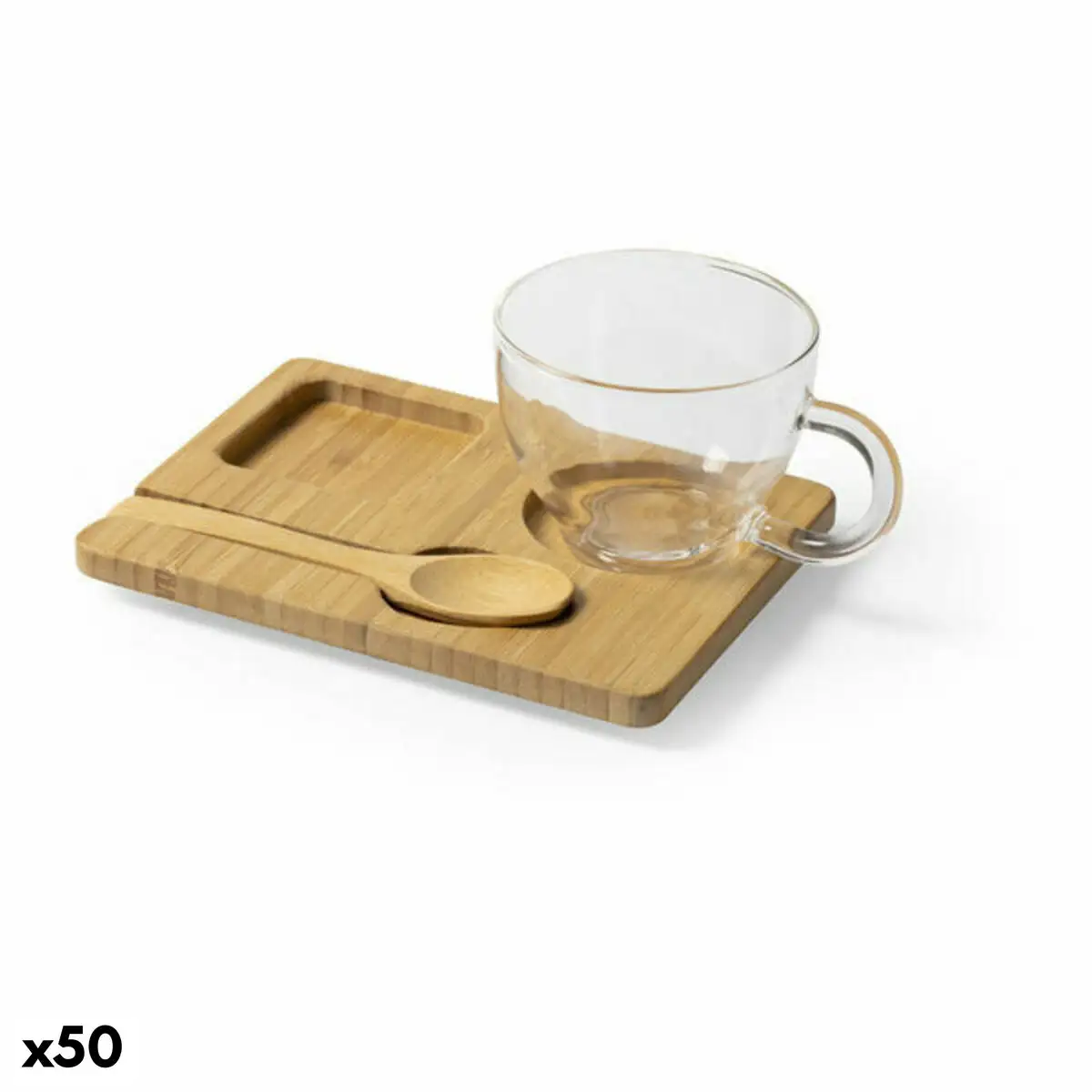 Tasse avec sous tasse 146482 bambou 180 ml 50 unites _2398. DIAYTAR SENEGAL - Là où Choisir est un Acte d'Amour pour le Sénégal. Explorez notre gamme et choisissez des produits qui célèbrent la culture et l'artisanat du pays.