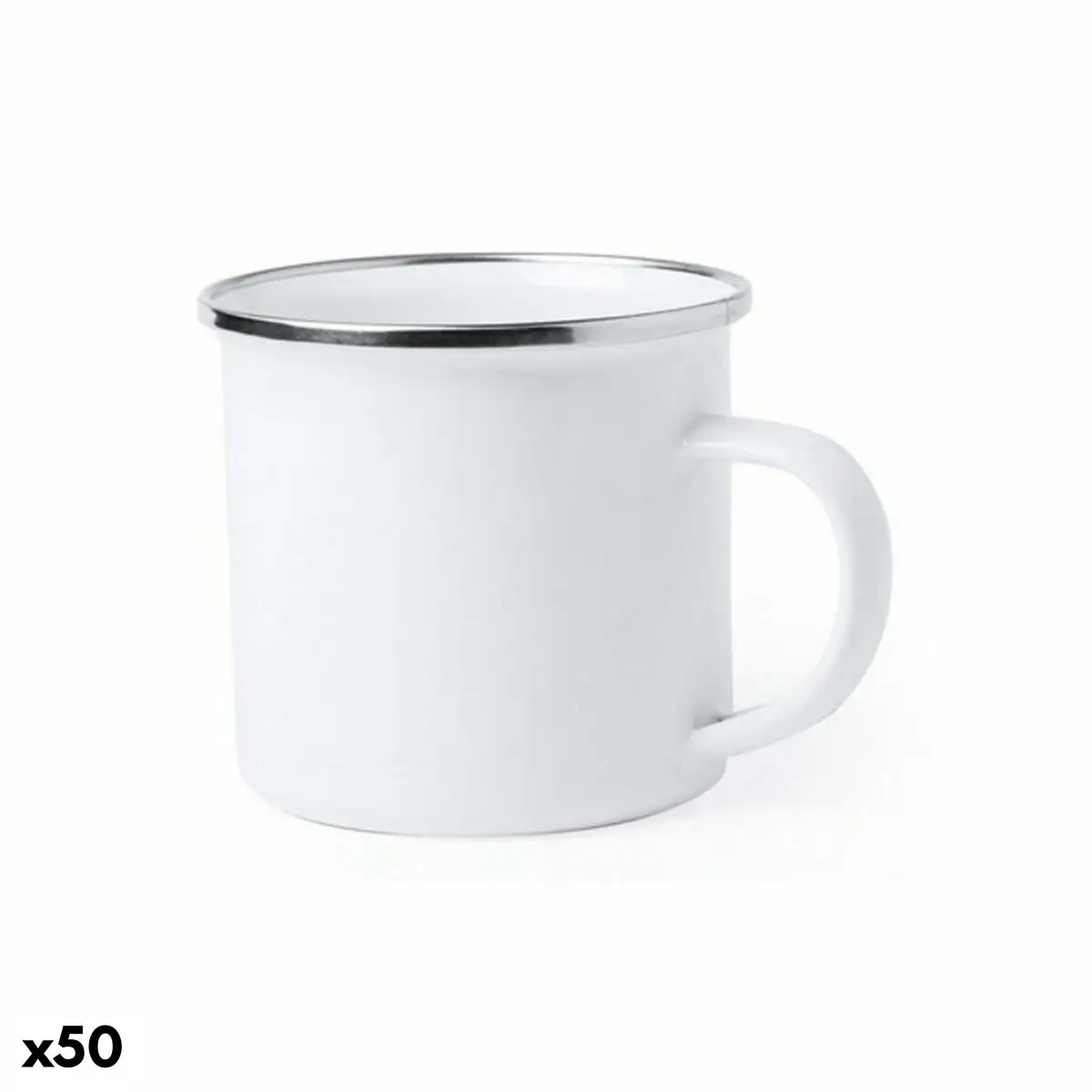 Tasse mug 146111 vintage metal blanc 380 ml 50 unites _9196. DIAYTAR SENEGAL - Là où Chaque Produit Évoque une Émotion. Parcourez notre catalogue et choisissez des articles qui vous touchent et qui enrichissent votre expérience.