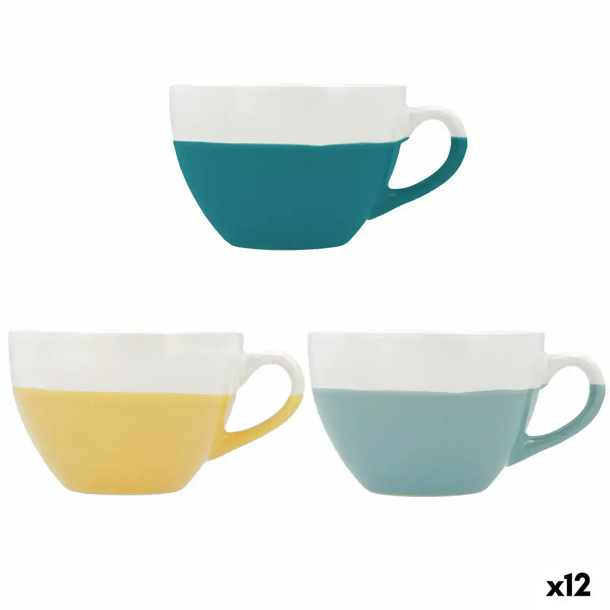 Tasse quid viba ceramique bicolore 450 ml 12 unites _7504. Bienvenue sur DIAYTAR SENEGAL - Là où le Shopping Devient une Aventure. Explorez notre catalogue et dénichez des trésors qui élargiront votre horizon shopping.