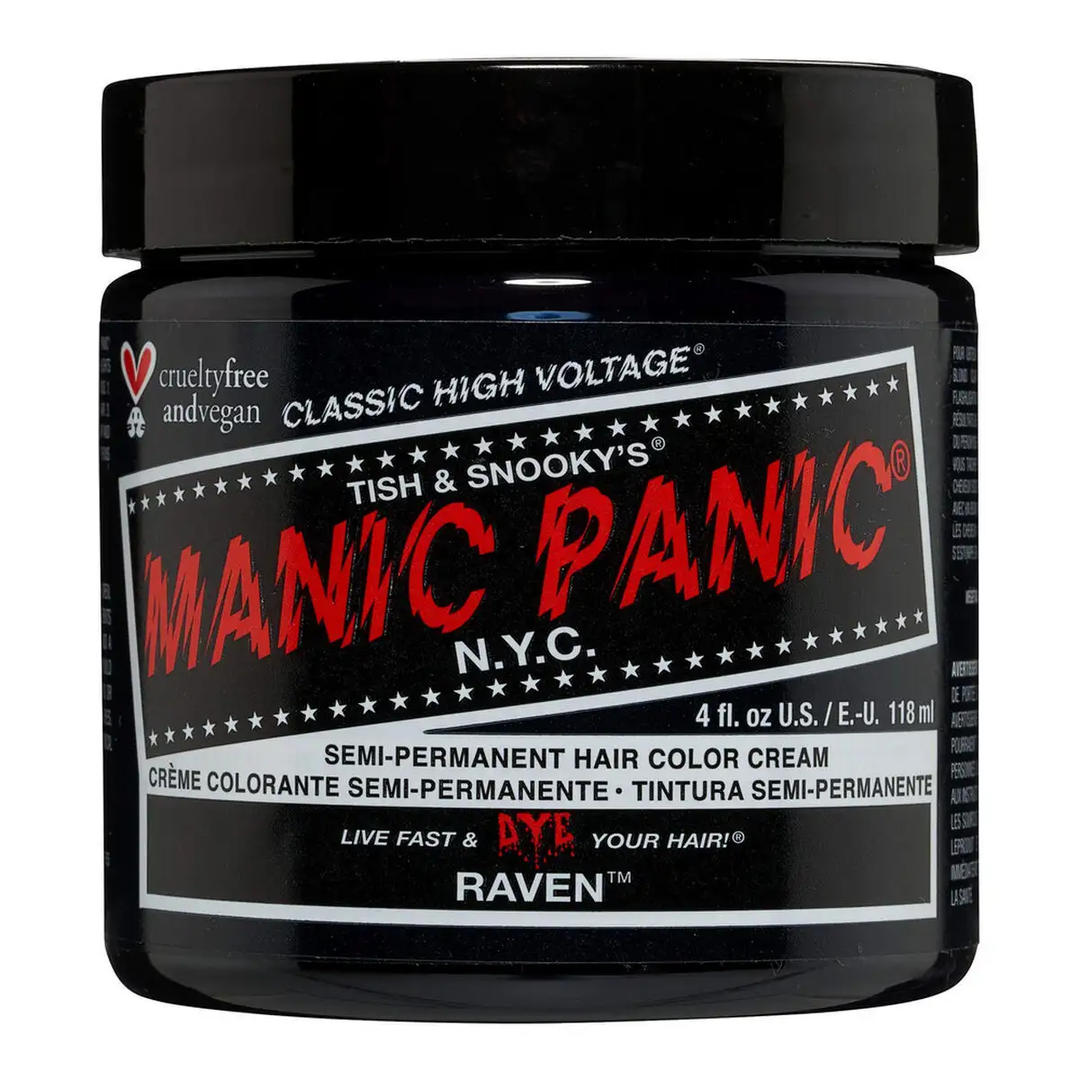 Teinture permanente classic manic panic hcr 11007 raven 118 ml _4099. Entrez dans l'Univers de DIAYTAR SENEGAL - Où l'Innovation Rencontre la Tradition. Explorez notre sélection de produits modernes et traditionnels qui incarnent l'esprit dynamique du Sénégal.