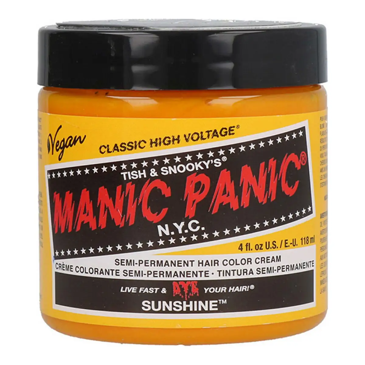 Teinture permanente classic manic panic sunshine 118 ml _2396. DIAYTAR SENEGAL - Votre Escapade Shopping Virtuelle. Explorez notre boutique en ligne et dénichez des trésors qui évoquent la culture et le savoir-faire sénégalais, un clic à la fois.