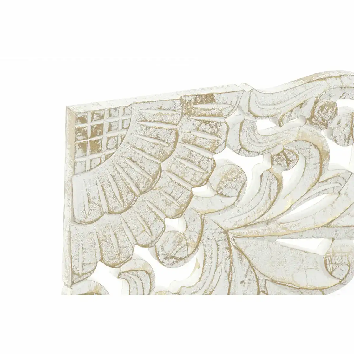 Tete de lit dkd home decor blanc dore bois bois mdf 151 x 2 x 60 cm_3154. DIAYTAR SENEGAL - Votre Destination Shopping de Choix. Explorez notre boutique en ligne et découvrez des trésors qui reflètent votre style et votre passion pour l'authenticité.