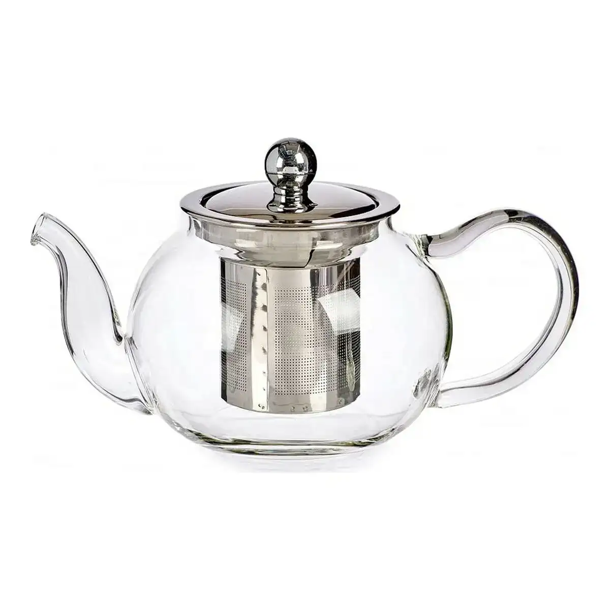 Theiere classic verre transparent acier 11 x 10 x 18 cm 500 ml _7232. DIAYTAR SENEGAL - Là où Choisir est un Acte d'Amour pour la Culture Sénégalaise. Explorez notre gamme et choisissez des produits qui célèbrent la richesse de notre patrimoine.