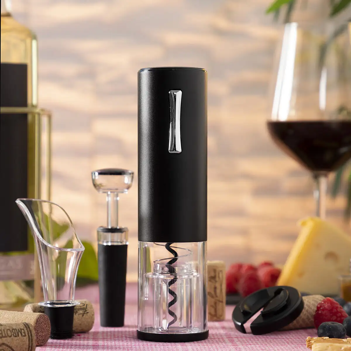 Tire bouchon electrique rechargeable avec accessoires pour le vin corklux innovagoods reconditionne b _5184. DIAYTAR SENEGAL - Là où Choisir est une Affirmation de Style. Naviguez à travers notre boutique en ligne et choisissez des produits qui vous distinguent et vous valorisent.