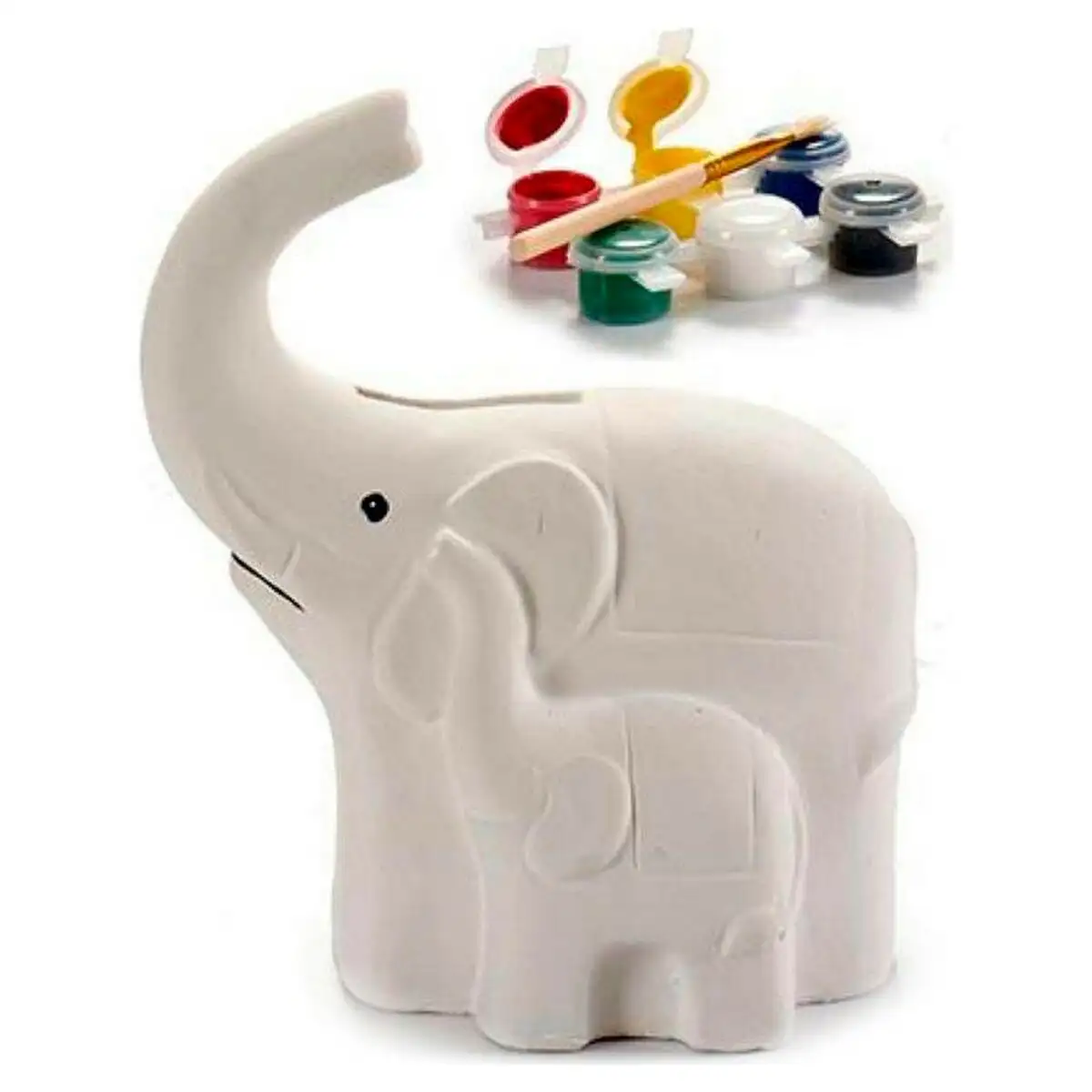 Tirelire elephant 8 3 x 14 x 12 cm ceramique blanc_8736. DIAYTAR SENEGAL - Votre Oasis de Shopping en Ligne. Explorez notre boutique et découvrez des produits qui ajoutent une touche de magie à votre quotidien.