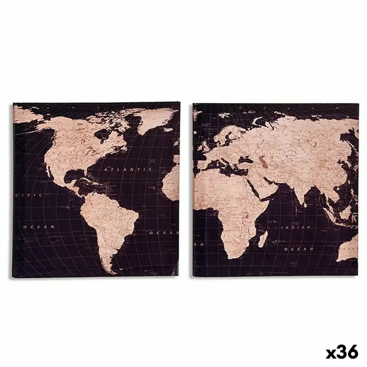 Toile mappemonde 1 5 x 28 x 28 cm 36 unites _9089. DIAYTAR SENEGAL - L'Écrin de Vos Désirs Shopping. Parcourez notre boutique en ligne et explorez des produits minutieusement choisis pour répondre à vos envies les plus exigeantes.