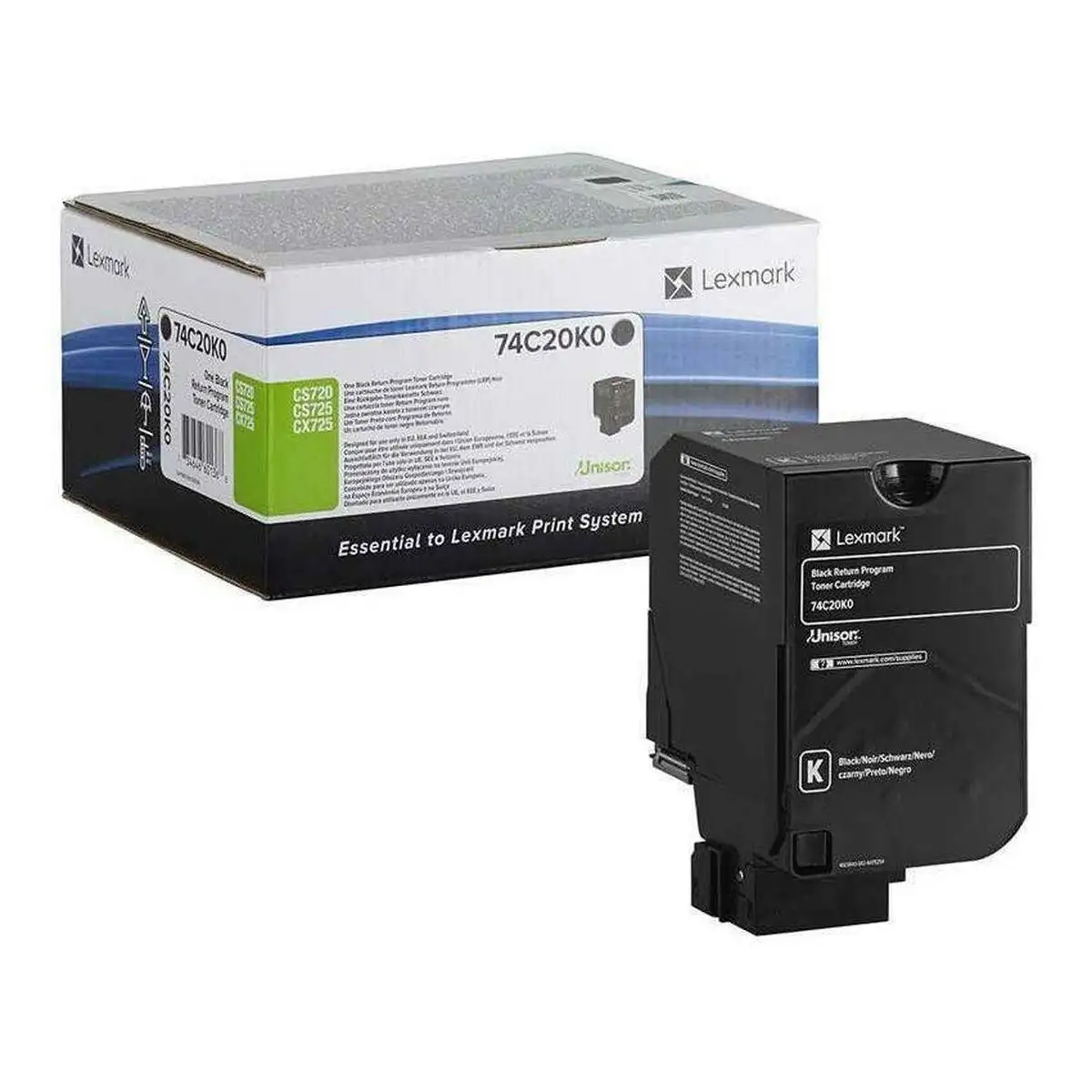 Toner lexmark 74c20k0 noir_6279. DIAYTAR SENEGAL - Votre Passage vers le Raffinement. Plongez dans notre univers de produits exquis et choisissez des articles qui ajoutent une touche de sophistication à votre vie.