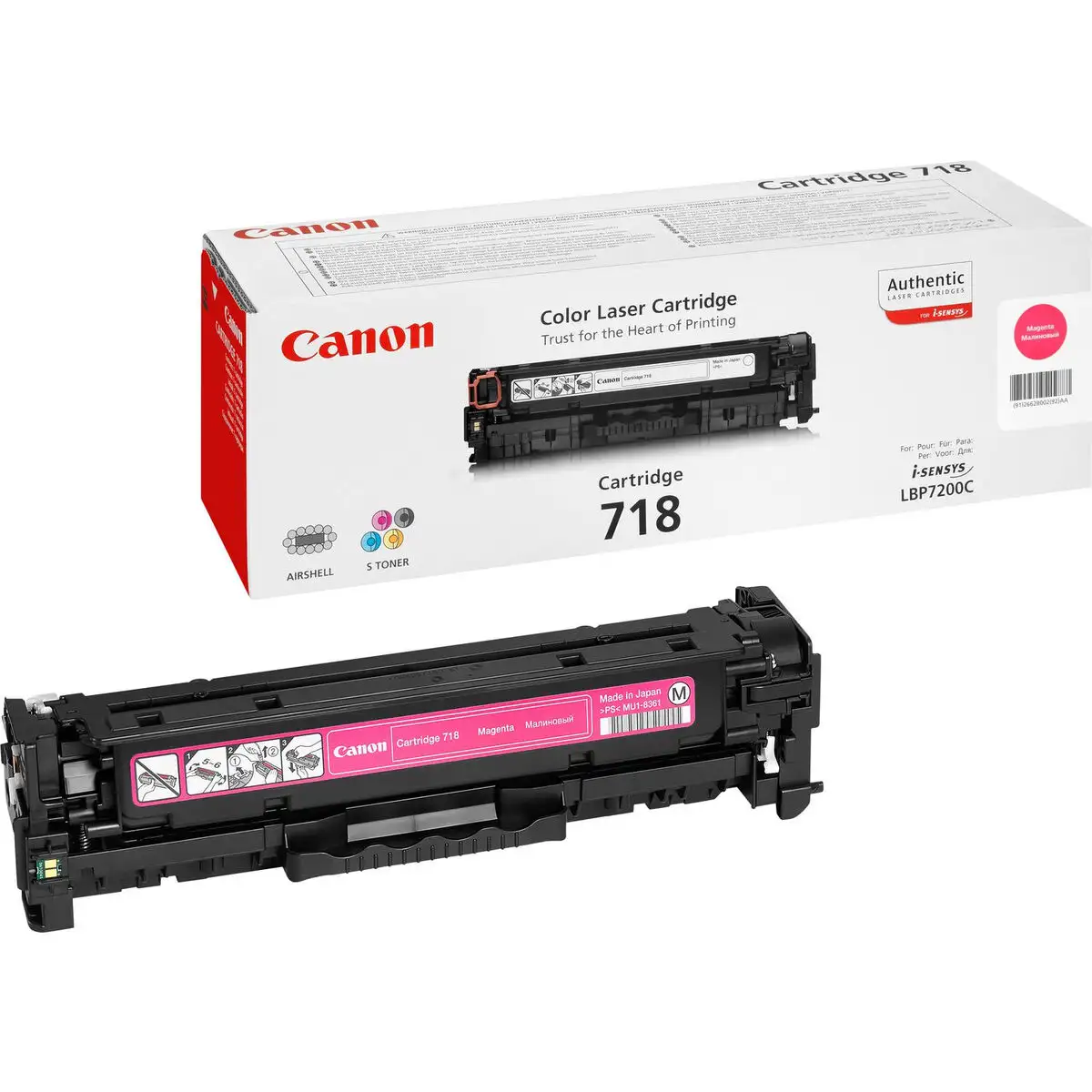 Toner original canon crg 718 m magenta_9427. DIAYTAR SENEGAL - L'Odyssée du Shopping à Votre Portée. Parcourez notre boutique en ligne et partez à la découverte d'articles qui rendront chaque jour spécial.