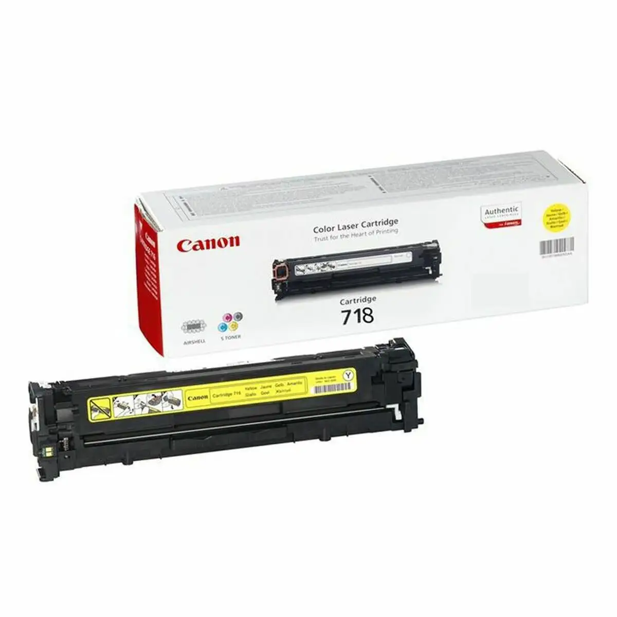 Toner original canon crg 718 y jaune_5028. DIAYTAR SENEGAL - L'Art de Vivre en Couleurs et en Styles. Parcourez notre sélection et trouvez des articles qui reflètent votre personnalité et votre goût pour la vie.