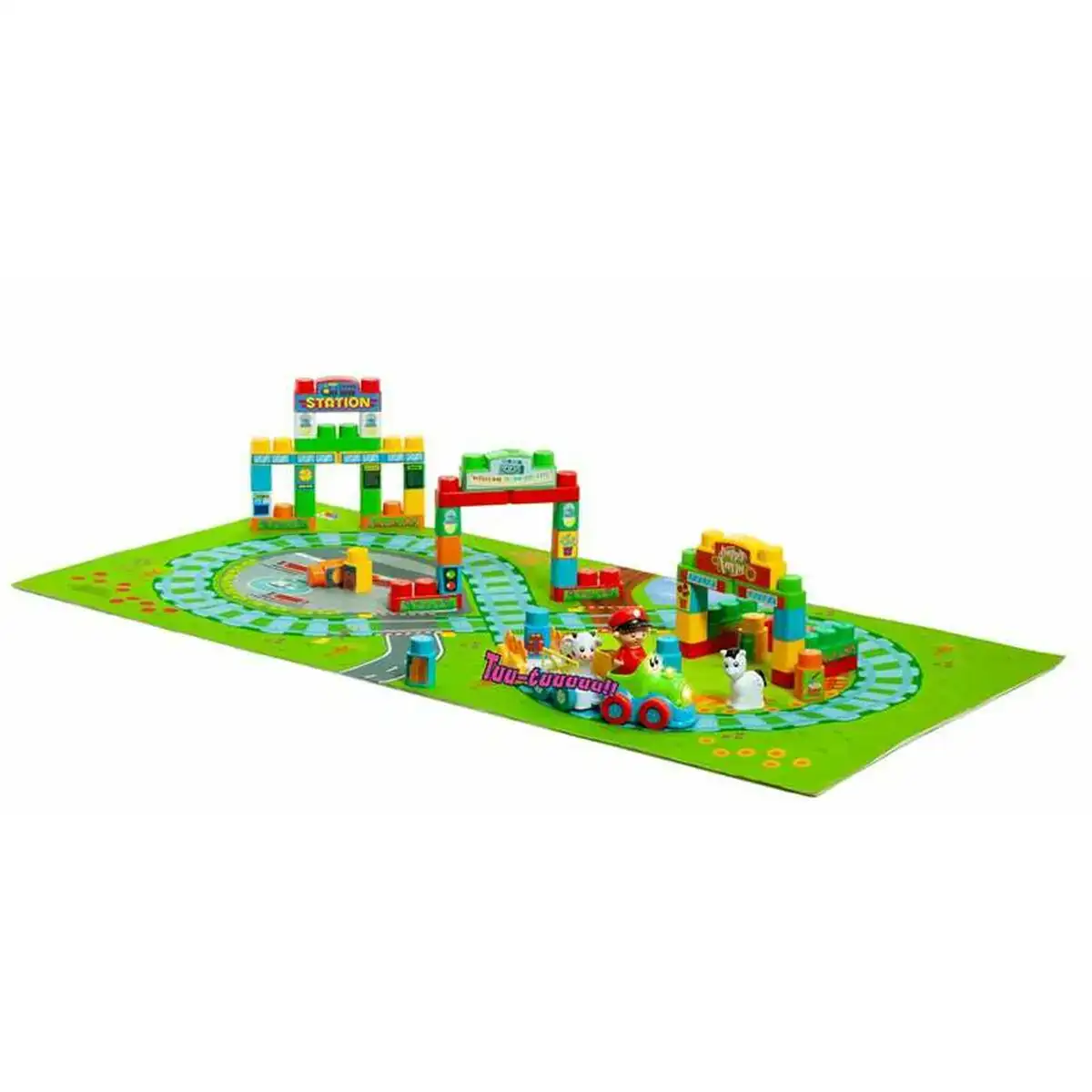 Train avec circuit molto 125 x 60 cm electronique tapisserie 50 pieces plastique_1636. DIAYTAR SENEGAL - L'Art de Magasiner sans Frontières. Parcourez notre vaste sélection d'articles et trouvez tout ce dont vous avez besoin, du chic à l'authentique, du moderne au traditionnel.
