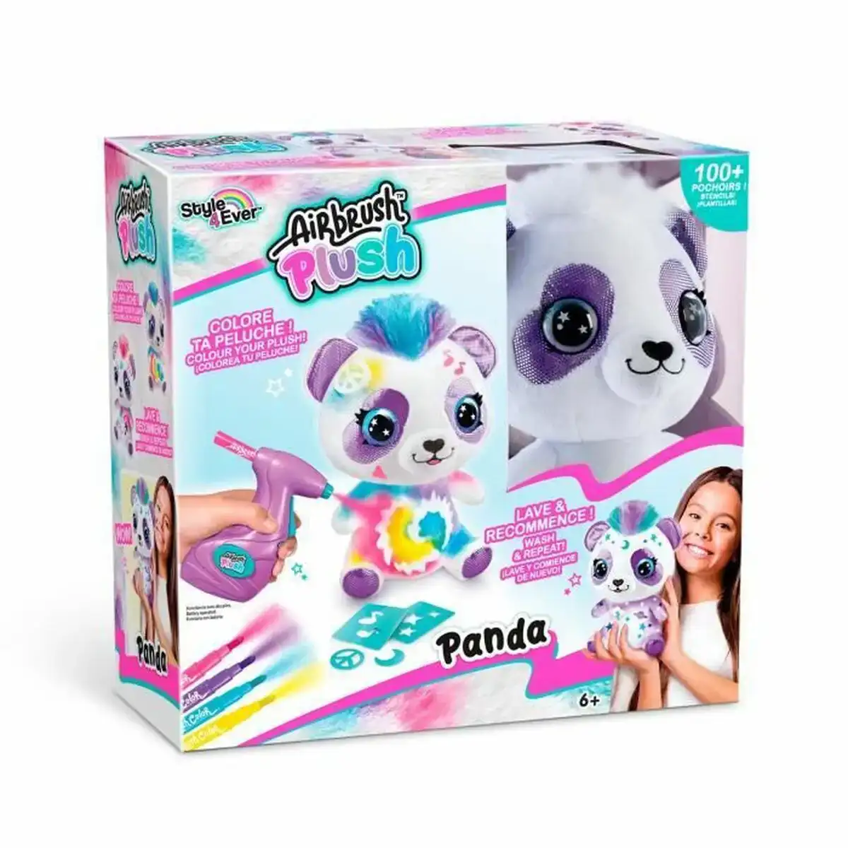 Travaux manuel canal toys airbrush plush panda personnalise_2456. DIAYTAR SENEGAL - L'Art de Vivre le Shopping Authentique. Découvrez notre boutique en ligne et trouvez des produits qui célèbrent la culture et l'héritage du Sénégal.