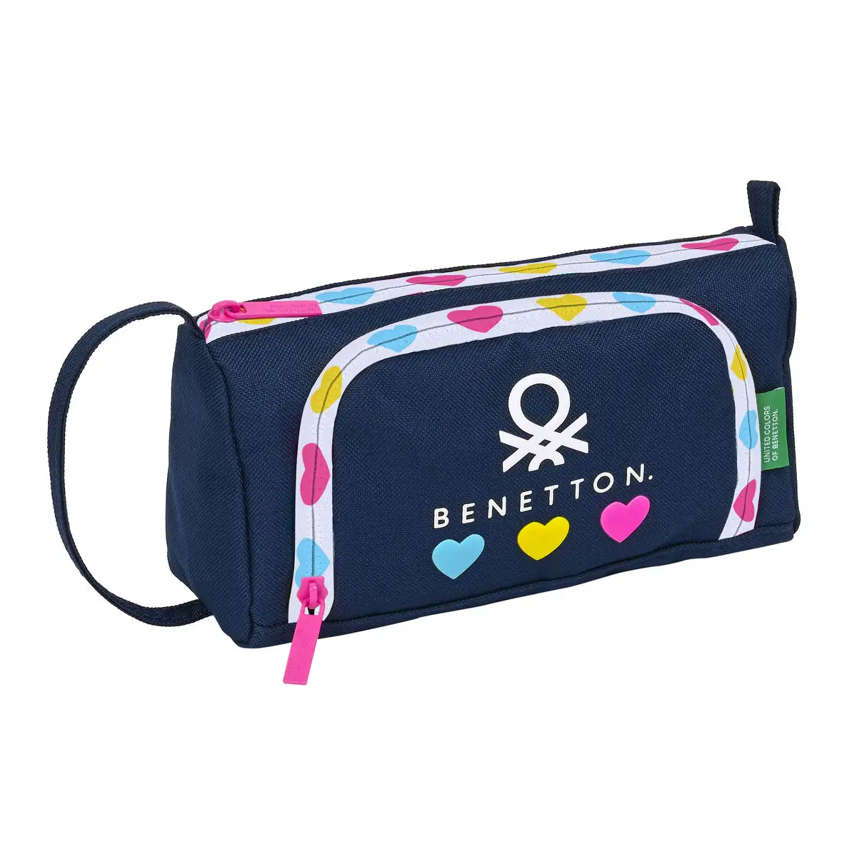 Trousse d ecolier benetton love blue marine 20 x 11 x 8 5 cm_8794. DIAYTAR SENEGAL - Là où Choisir est une Célébration de l'Artisanat. Explorez notre gamme variée et choisissez des produits qui incarnent la tradition et le talent des artisans du Sénégal.