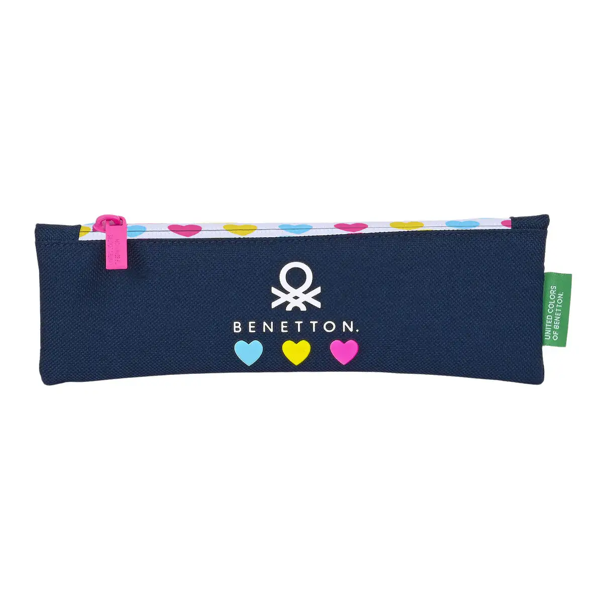 Trousse d ecolier benetton love blue marine 20 x 6 x 1 cm _1829. DIAYTAR SENEGAL - Où Chaque Produit a son Histoire. Découvrez notre gamme de produits, chacun portant en lui le récit de l'artisanat et de la passion, pour vous offrir une expérience de shopping authentique.