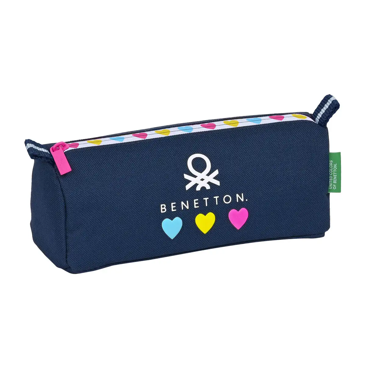 Trousse d ecolier benetton love blue marine 21 x 8 x 7 cm _2425. DIAYTAR SENEGAL - Là où la Diversité Rencontre la Qualité. Parcourez notre gamme complète et trouvez des produits qui incarnent la richesse et l'unicité du Sénégal.