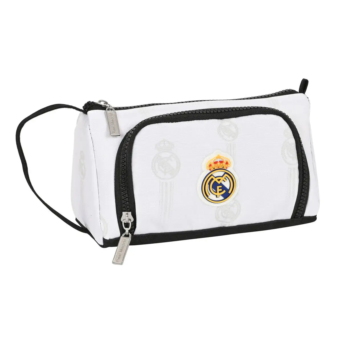 Trousse d ecolier real madrid c f blanc noir 20 x 11 x 8 5 cm_5185. DIAYTAR SENEGAL - Où Chaque Produit est une Histoire à Raconter. Découvrez notre sélection de produits qui vous permettent de créer votre propre récit à travers vos achats.