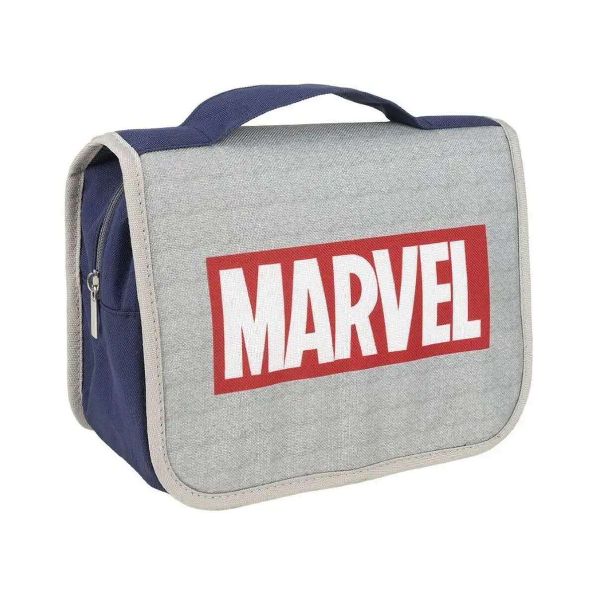 Trousse de voyage avec cintre marvel gris bleu_4006. Bienvenue chez DIAYTAR SENEGAL - Votre Plateforme Shopping pour Tous. Découvrez un large éventail de produits qui célèbrent la diversité et la beauté du Sénégal.