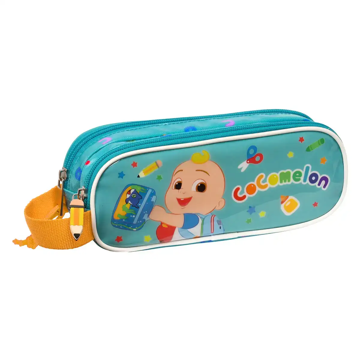 Trousse fourre tout double cocomelon back to class bleu clair 21 x 8 x 6 cm _8242. DIAYTAR SENEGAL - Votre Passage vers le Raffinement. Plongez dans notre univers de produits exquis et choisissez des articles qui ajoutent une touche de sophistication à votre vie.