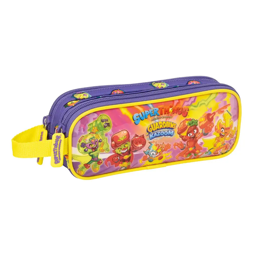 Trousse fourre tout double superthings guardians of kazoom violet jaune 21 x 8 x 6 cm _1193. Entrez dans l'Univers de DIAYTAR SENEGAL - Où Chaque Produit a sa Place. Explorez nos rayons virtuels et choisissez des articles qui s'intègrent parfaitement à votre style de vie.