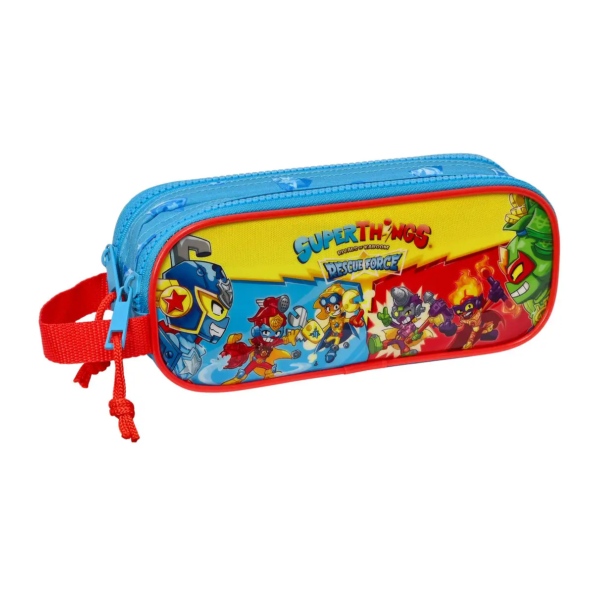 Trousse fourre tout double superthings rescue force bleu 21 x 8 x 6 cm_2776. DIAYTAR SENEGAL - Où Choisir est un Plaisir Responsable. Explorez notre boutique en ligne et adoptez des produits qui reflètent notre engagement envers la durabilité.