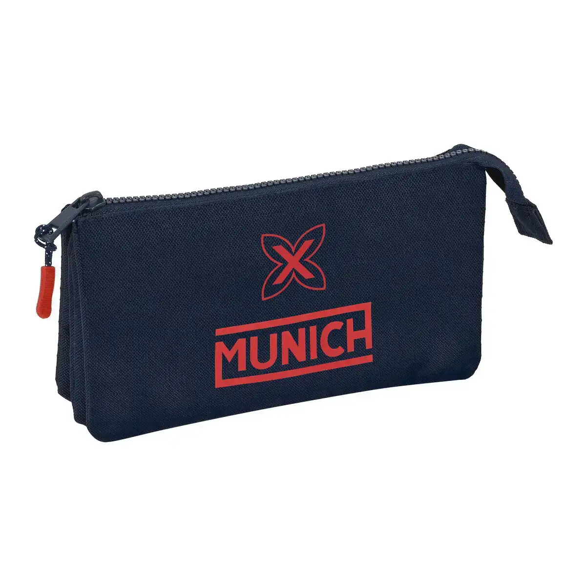 Trousse fourre tout triple munich flash blue marine 22 x 12 x 3 cm_1589. DIAYTAR SENEGAL - Votre Passage vers le Raffinement. Plongez dans notre univers de produits exquis et choisissez des articles qui ajoutent une touche de sophistication à votre vie.