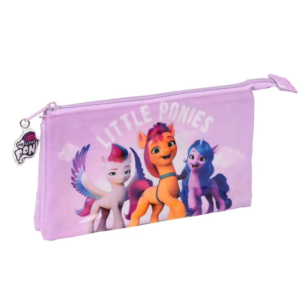 Trousse fourre tout triple my little pony lila 22 x 12 x 3 cm _4377. DIAYTAR SENEGAL - Où la Tradition Renouvelée Rencontre l'Innovation. Explorez notre gamme de produits qui fusionnent l'héritage culturel avec les besoins contemporains.