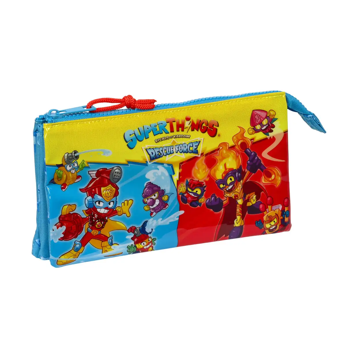 Trousse fourre tout triple superthings rescue force bleu 22 x 12 x 3 cm_4837. DIAYTAR SENEGAL - Où Choisir est un Acte d'Amour pour le Sénégal. Explorez notre boutique en ligne et choisissez des articles qui célèbrent la culture et l'artisanat du pays.