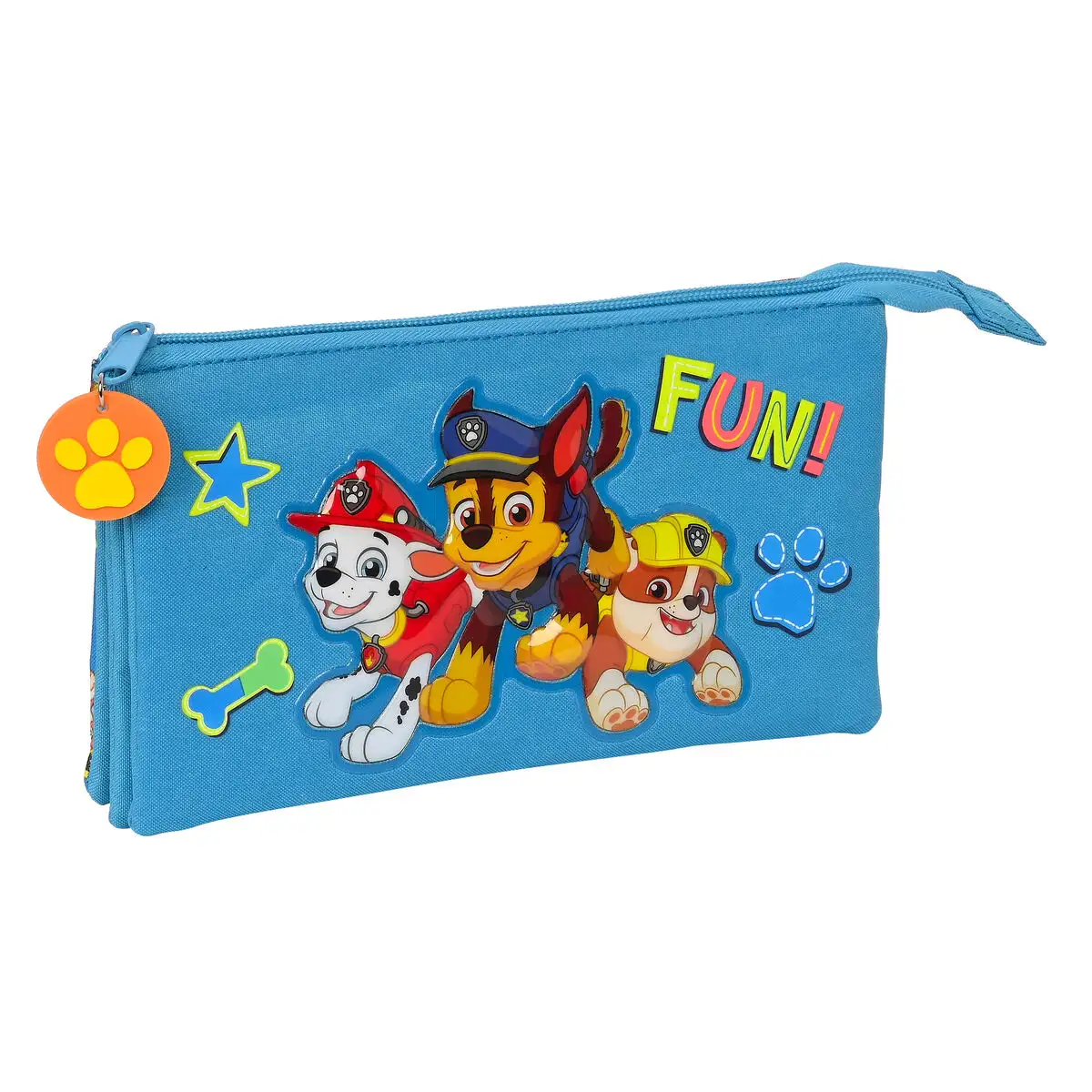 Trousse fourre tout triple the paw patrol friendship bleu 22 x 12 x 3 cm _6778. DIAYTAR SENEGAL - L'Art de Choisir, l'Art de Se Distinquer. Naviguez à travers notre catalogue et choisissez des produits qui ajoutent une note d'élégance à votre style unique.