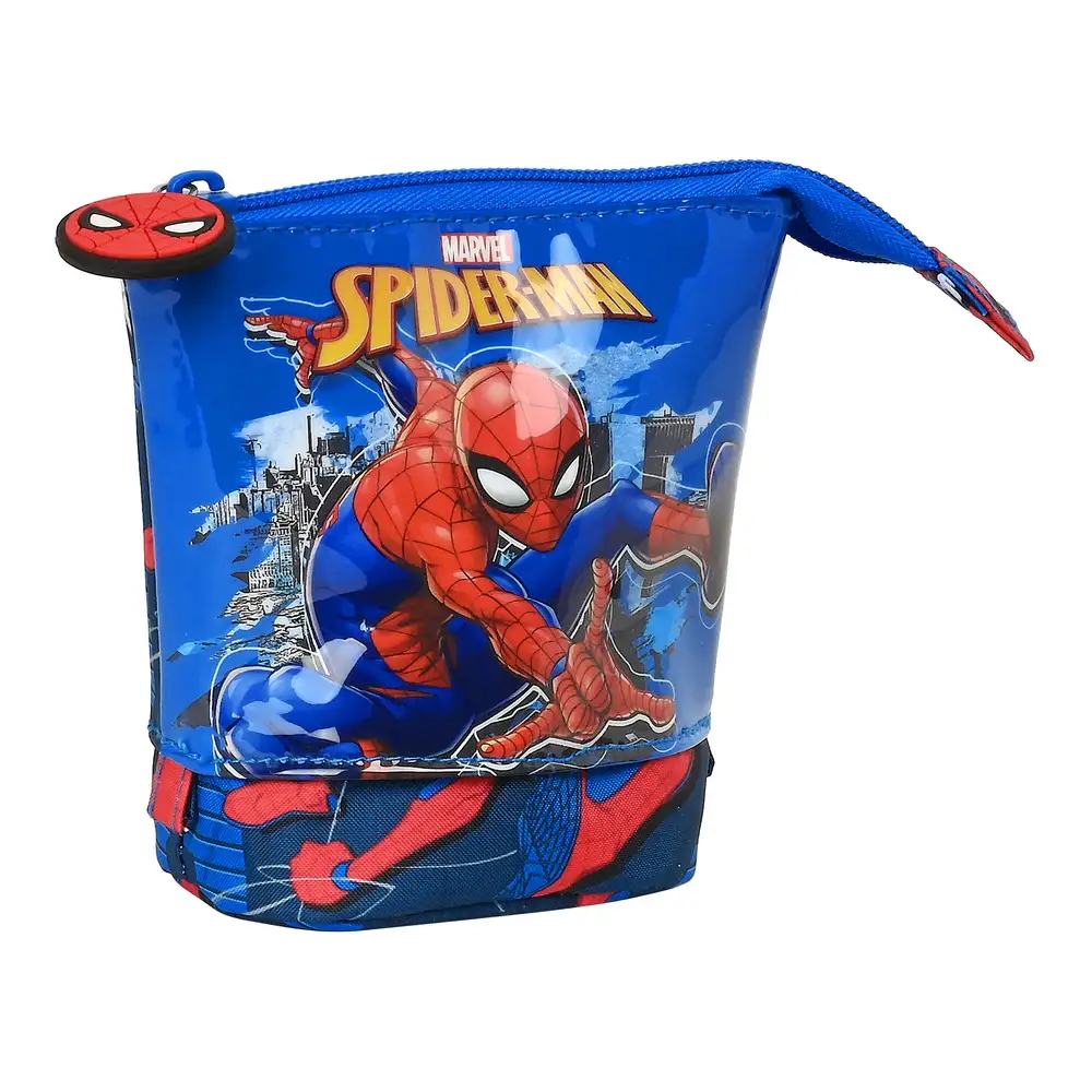 Trousse gobelet spiderman great power rouge bleu 8 x 19 x 6 cm _5562. DIAYTAR SENEGAL - Où Choisir est un Acte de Création. Naviguez à travers notre plateforme et choisissez des produits qui complètent votre histoire personnelle.