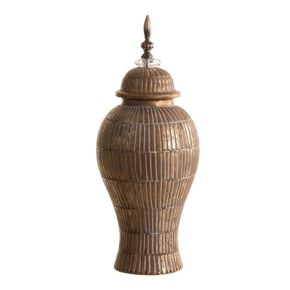 Vase 19 x 19 x 43 cm ceramique dore blanc_5466. Bienvenue sur DIAYTAR SENEGAL - Où Choisir Rime avec Qualité. Explorez notre gamme diversifiée et découvrez des articles conçus pour répondre à vos attentes élevées.