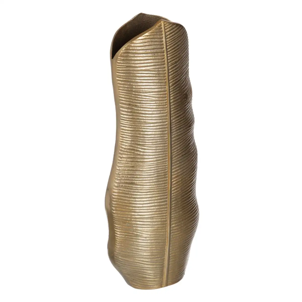 Vase 20 x 10 x 51 cm dore metal_7177. DIAYTAR SENEGAL - Où Choisir est une Célébration de l'Artisanat Local. Découvrez notre boutique en ligne et choisissez des produits qui incarnent la passion des artisans sénégalais.