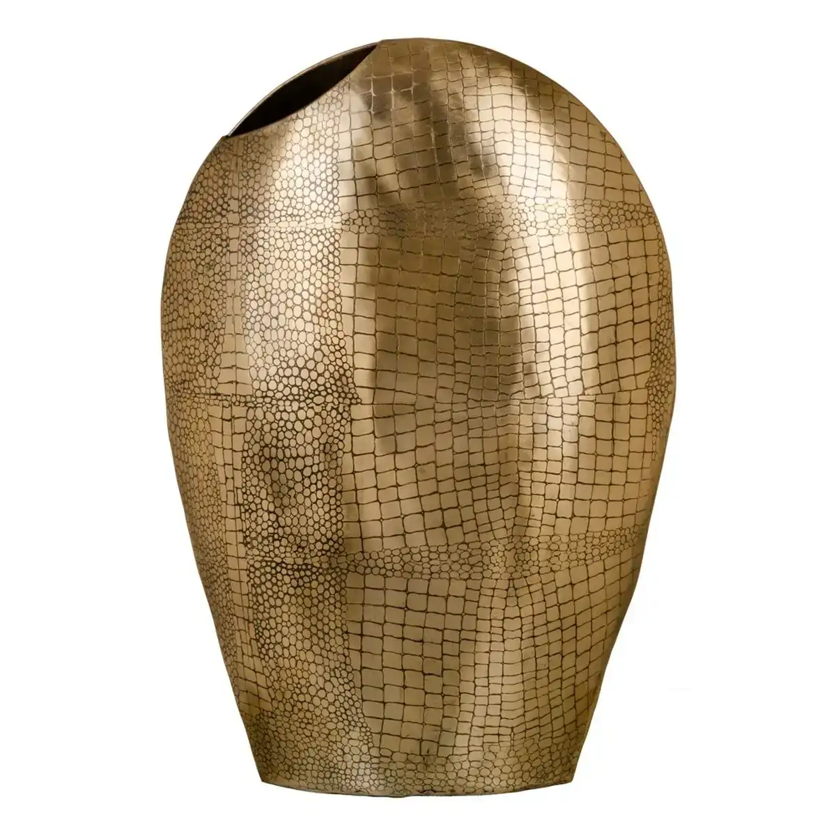Vase 37 x 15 x 55 cm dore metal_4340. DIAYTAR SENEGAL - L'Art de Choisir, l'Art de S'émerveiller. Explorez notre gamme de produits et laissez-vous émerveiller par des créations authentiques et des designs modernes.
