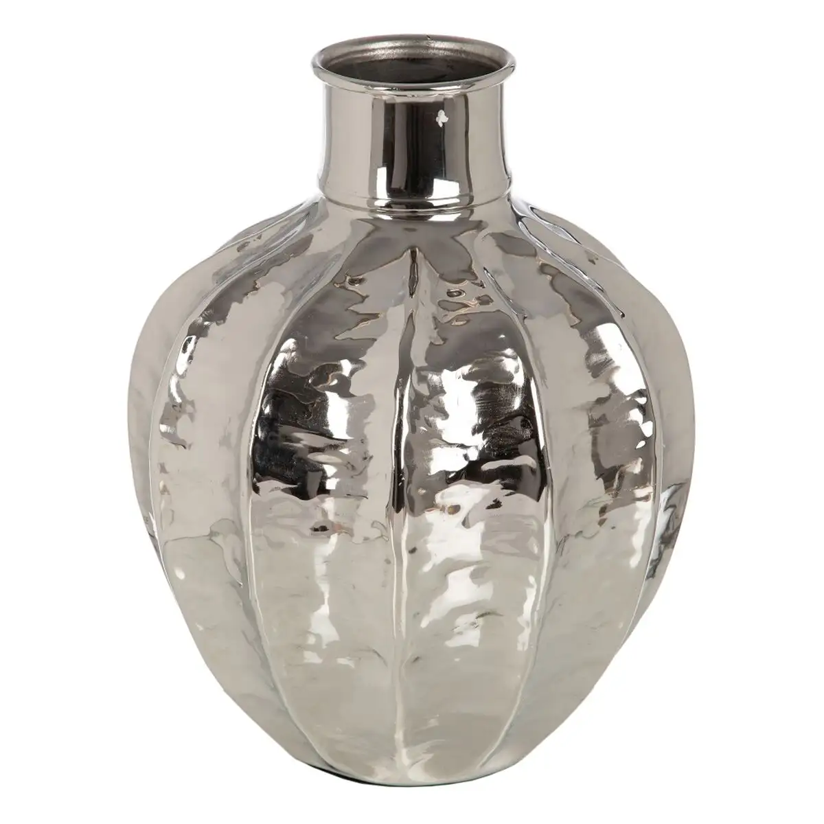 Vase argent aluminium 33 x 33 x 41 cm_3235. Découvrez DIAYTAR SENEGAL - Là où Votre Shopping Prend Vie. Plongez dans notre vaste sélection et trouvez des produits qui ajoutent une touche spéciale à votre quotidien.