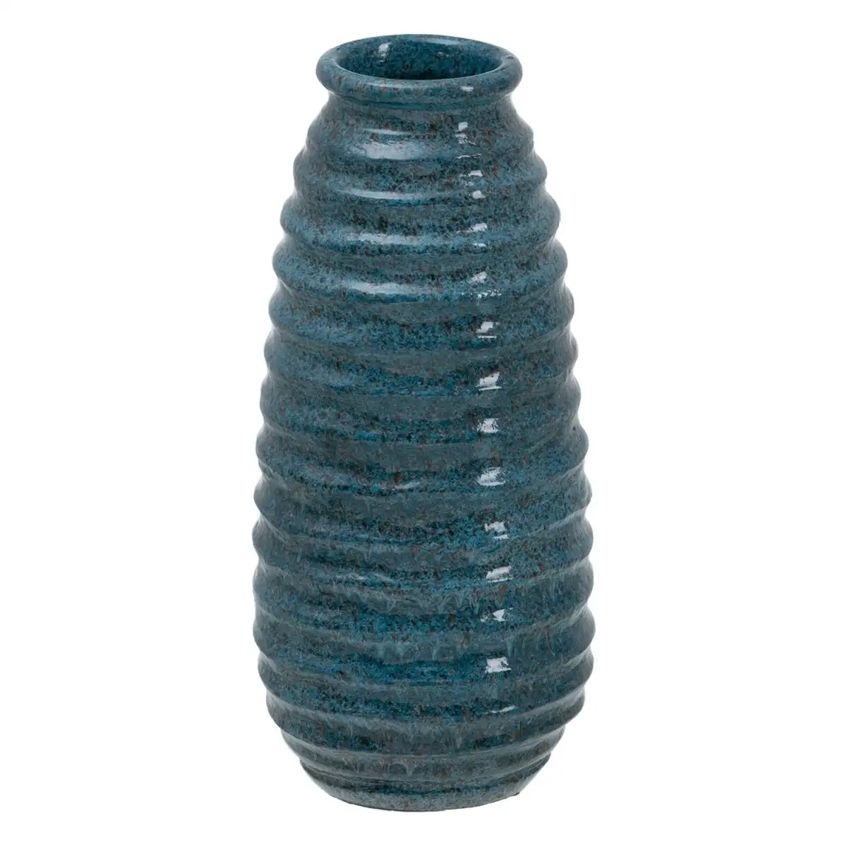 Vase bleu ceramique 16 x 16 x 40 cm_5495. Bienvenue chez DIAYTAR SENEGAL - Où Chaque Produit a son Âme. Découvrez notre gamme et choisissez des articles qui résonnent avec votre personnalité et vos valeurs.