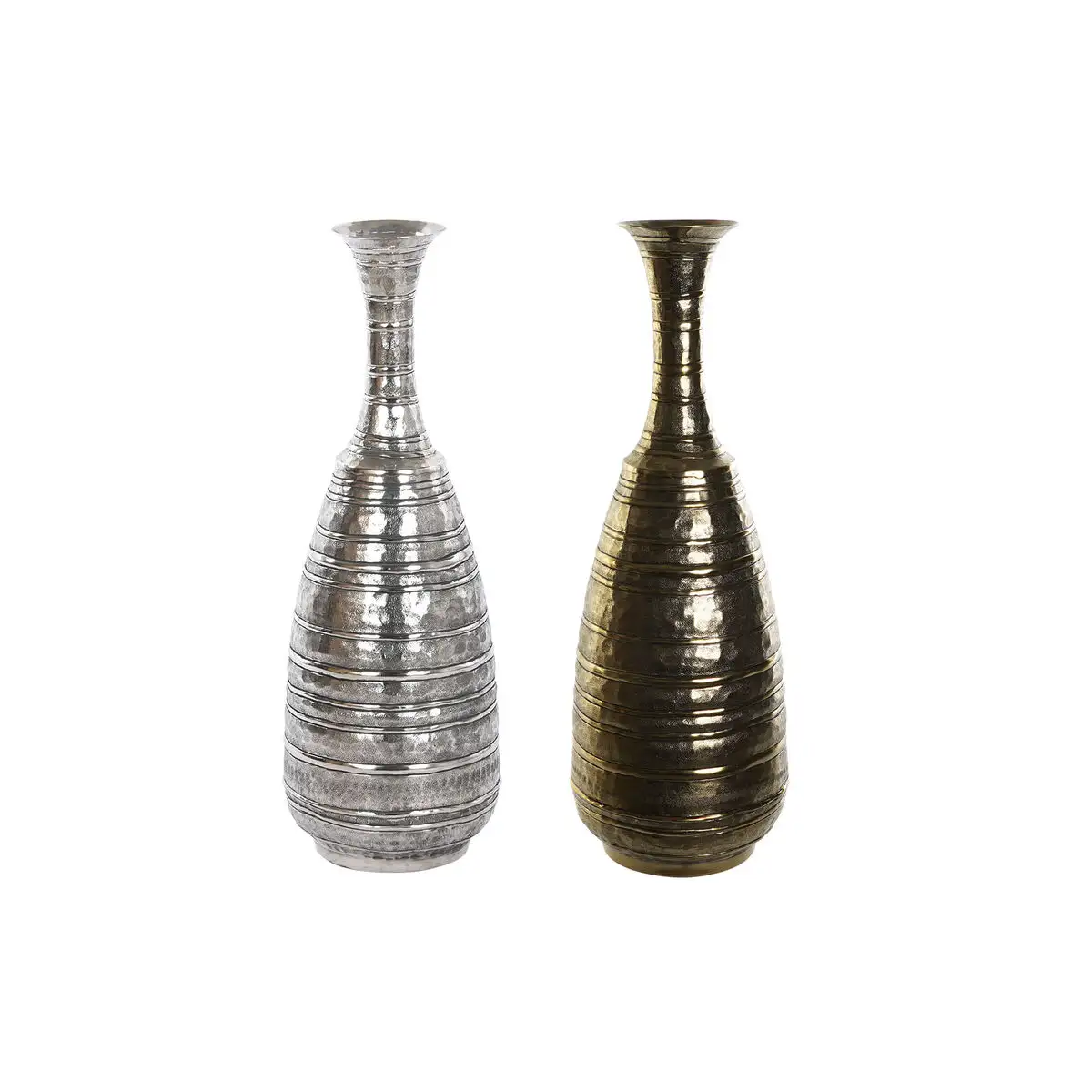 Vase dkd home decor 24 x 24 x 67 cm finition vieillie argente dore aluminium moderne 2 unites _2328. Entrez dans l'Univers de DIAYTAR SENEGAL - Où le Shopping Devient une Découverte. Explorez nos rayons et dénichez des trésors qui illuminent votre quotidien.