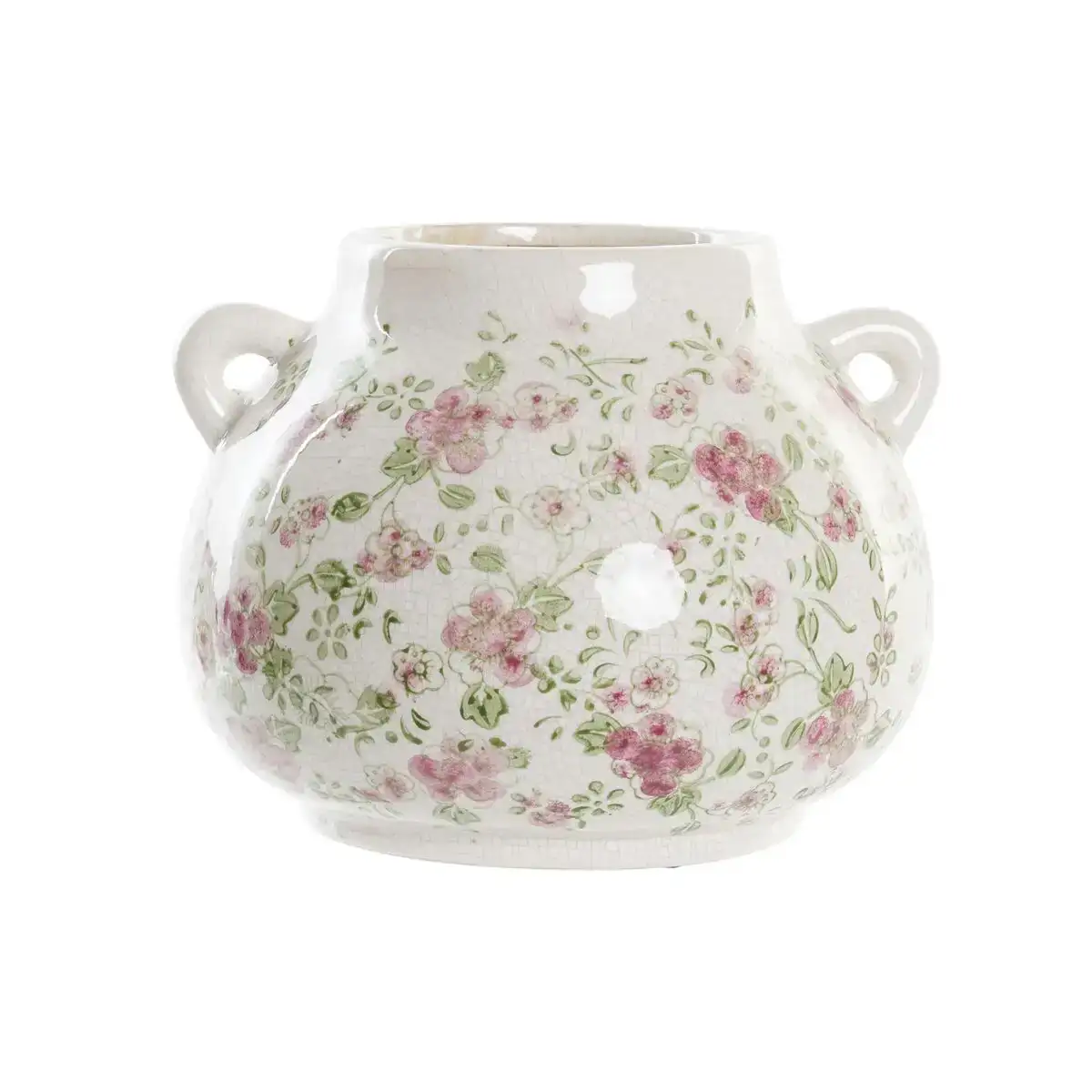 Vase dkd home decor blanc vert bordeaux gres 21 x 20 x 16 cm_4313. DIAYTAR SENEGAL - Votre Oasis de Shopping en Ligne. Explorez notre boutique et découvrez des produits qui ajoutent une touche de magie à votre quotidien.