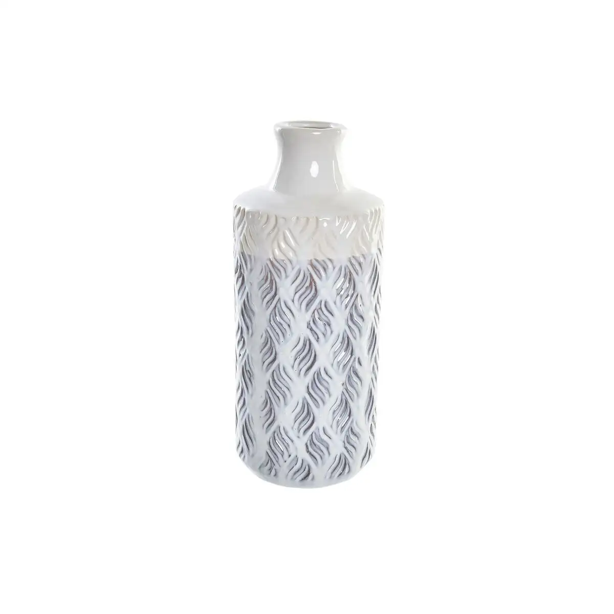 Vase dkd home decor bleu bicolore porcelaine mediterraneen 13 x 13 x 31 cm_9165. DIAYTAR SENEGAL - L'Art de Vivre le Shopping Éthique. Parcourez notre gamme et choisissez des produits qui reflètent notre engagement envers des pratiques durables.