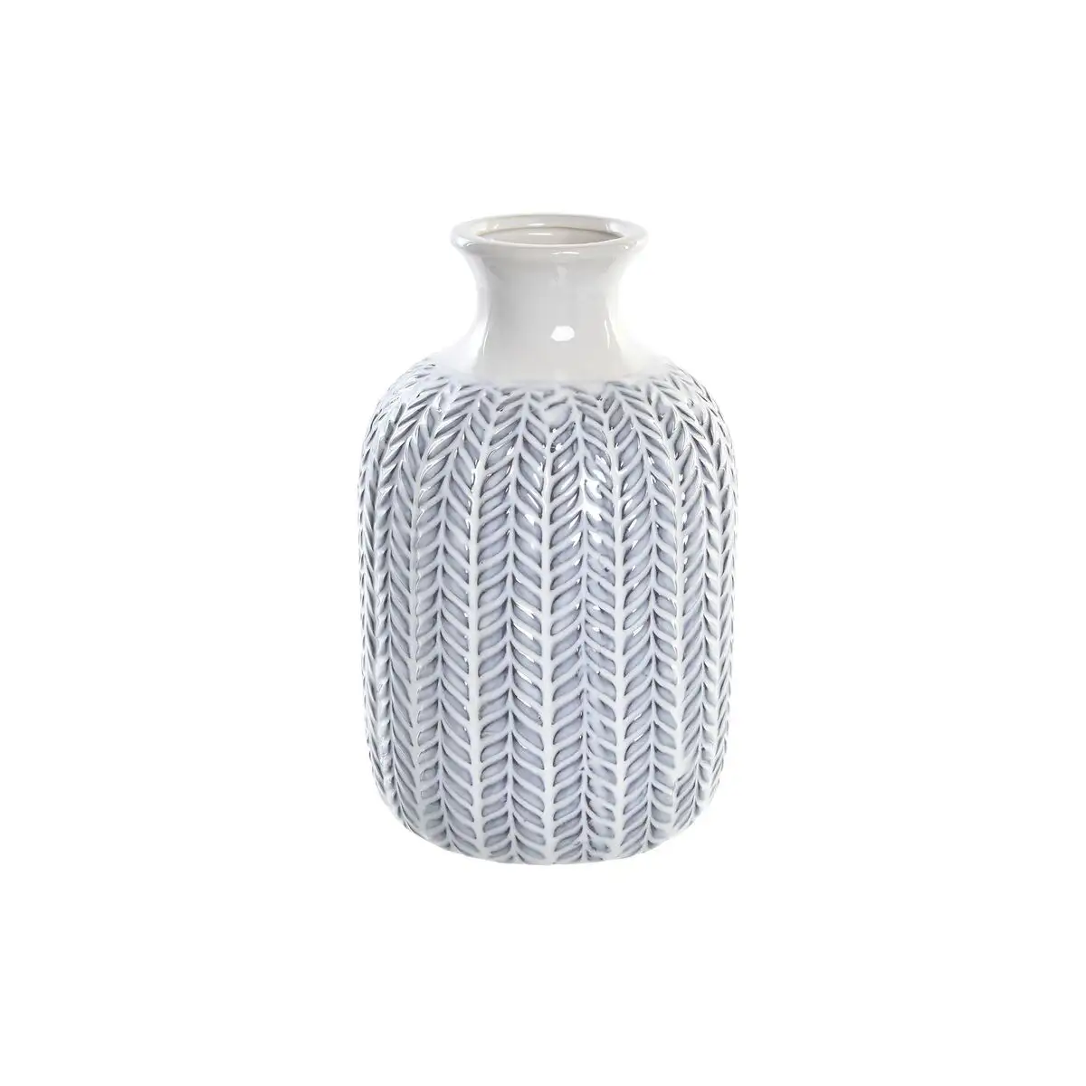 Vase dkd home decor bleu blanc porcelaine mediterraneen 16 x 16 x 25 cm_4490. Bienvenue sur DIAYTAR SENEGAL - Là où Chaque Objet a une Âme. Plongez dans notre catalogue et trouvez des articles qui portent l'essence de l'artisanat et de la passion.