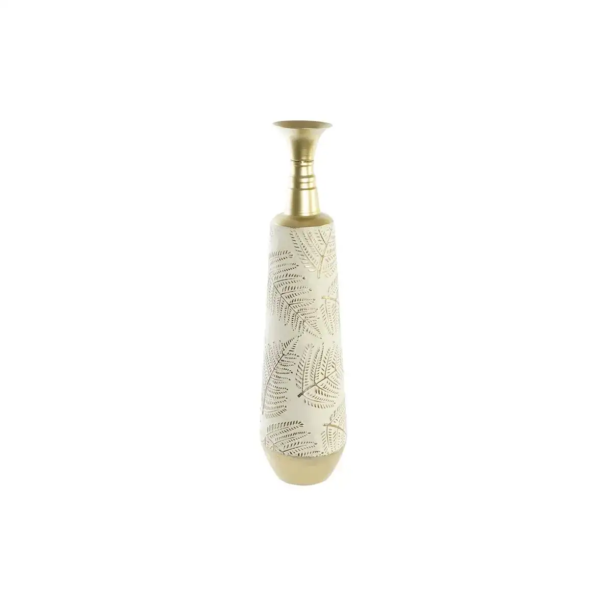 Vase dkd home decor dore metal creme tropical feuille d une plante 19 x 19 x 76 cm _3366. DIAYTAR SENEGAL - Votre Passage vers l'Élégance Accessible. Parcourez notre boutique en ligne pour trouver des produits qui vous permettent d'allier style et économies.