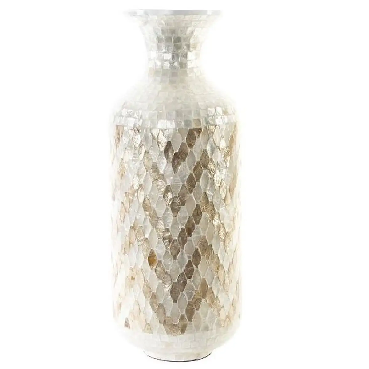 Vase dkd home decor mosaique marron nacre noire marron clair bambou 25 x 25 x 65 cm _1162. Bienvenue chez DIAYTAR SENEGAL - Où l'Authenticité Rencontre l'Accessibilité. Explorez notre sélection abordable et découvrez des articles qui incarnent l'essence du Sénégal.