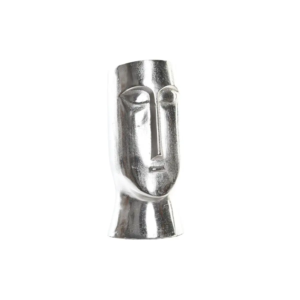 Vase dkd home decor visage argente aluminium moderne 17 x 16 x 36 cm _7235. DIAYTAR SENEGAL - Votre Passage vers l'Élégance Abordable. Explorez notre collection où chaque produit est choisi pour sa qualité et son accessibilité, incarnant ainsi l'essence du Sénégal.