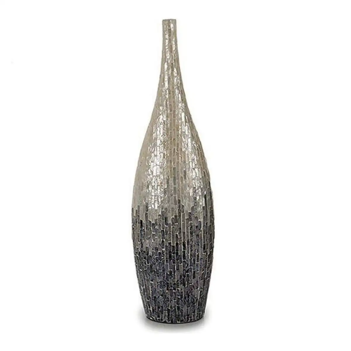 Vase gris 16 x 90 x 25 cm _5022. DIAYTAR SENEGAL - L'Art de Choisir, l'Art de S'émerveiller. Explorez notre gamme de produits et laissez-vous émerveiller par des créations authentiques et des designs modernes.