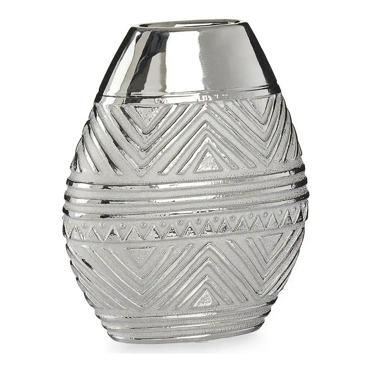Vase largeur 9 8 x 26 5 x 22 cm ceramique argente_6880. DIAYTAR SENEGAL - Là où Chaque Produit Évoque une Émotion. Parcourez notre catalogue et choisissez des articles qui vous touchent et qui enrichissent votre expérience.