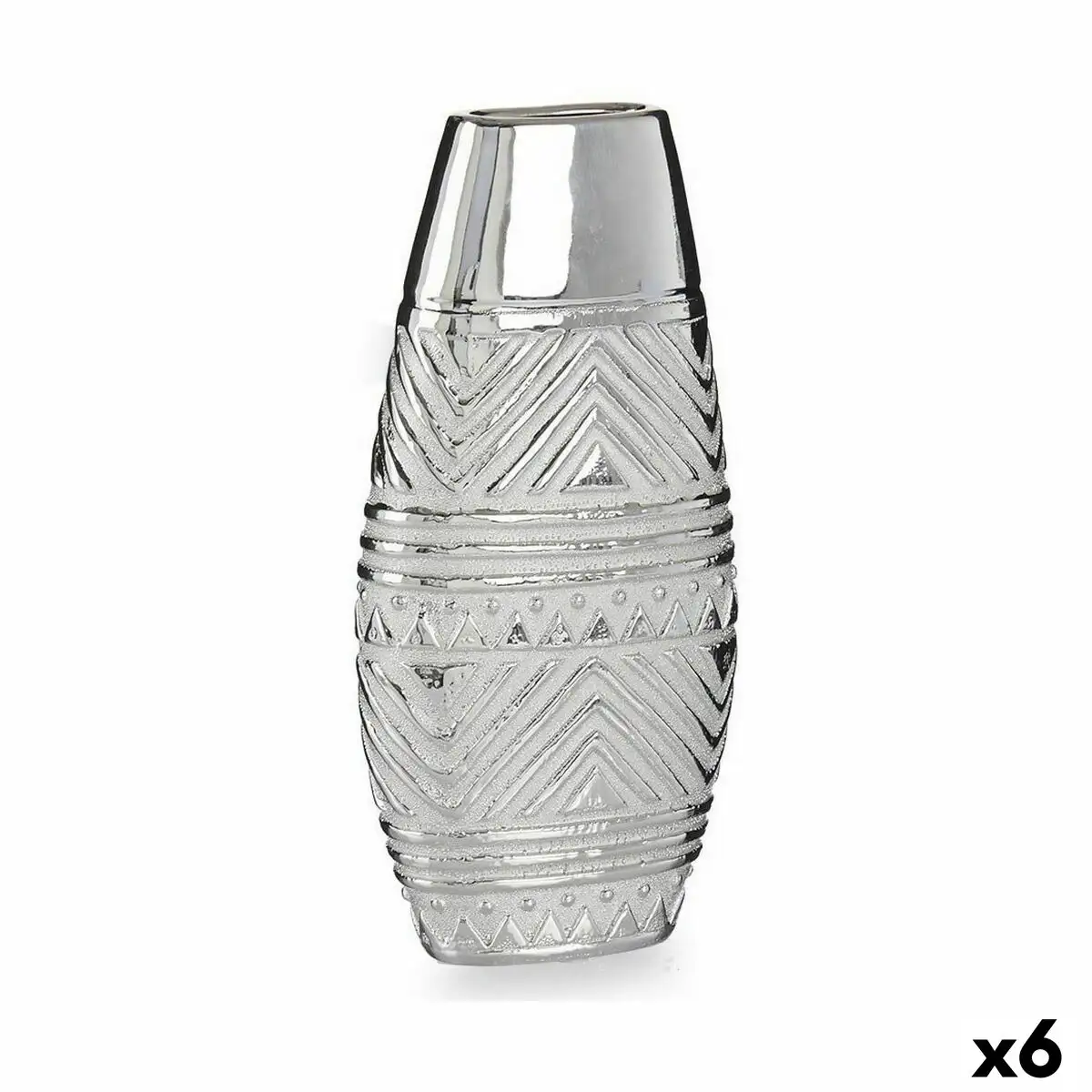 Vase largeur argente ceramique 7 x 29 5 x 14 cm 6 unites _9071. DIAYTAR SENEGAL - Là où Choisir est une Affirmation de Style. Naviguez à travers notre boutique en ligne et choisissez des produits qui vous distinguent et vous valorisent.