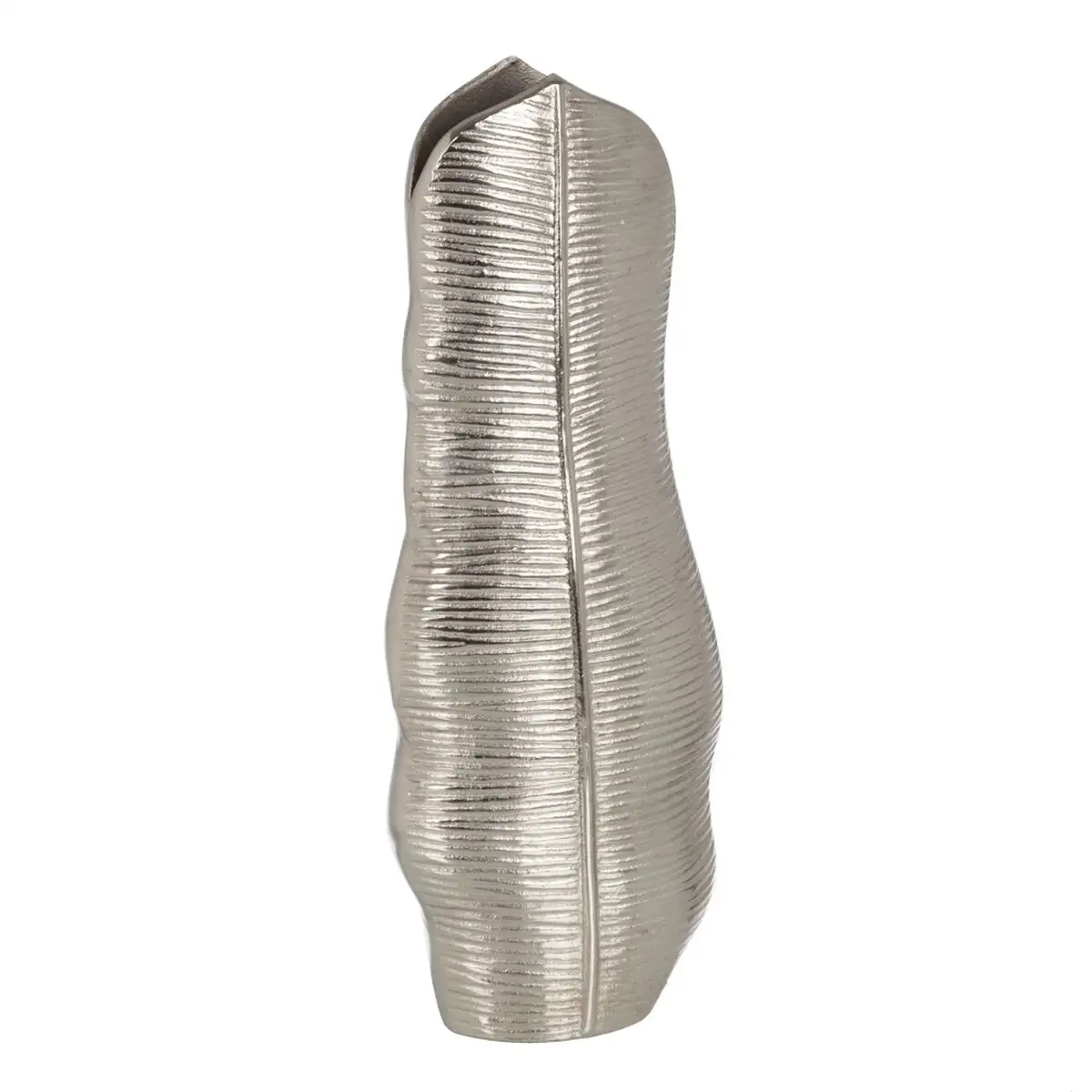 Vase metal argent 17 x 9 x 44 cm_2192. DIAYTAR SENEGAL - L'Odyssée du Shopping à Votre Portée. Parcourez notre boutique en ligne et partez à la découverte d'articles qui rendront chaque jour spécial.